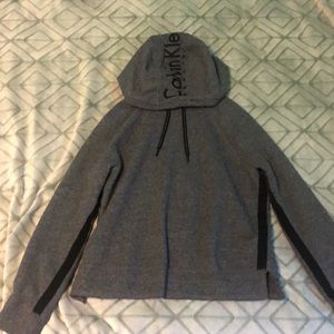 calvin klein cropped hoddie